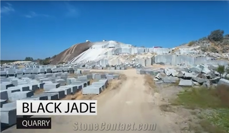 Angola Black Jade Granite Quarry