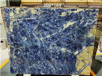 Bolivian Blue Sodalite Stone Slab For Wall Floor Tiles