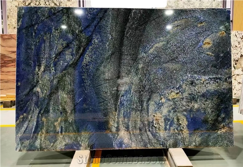 Bolivian Blue Sodalite Stone Slab For Wall Floor Tiles
