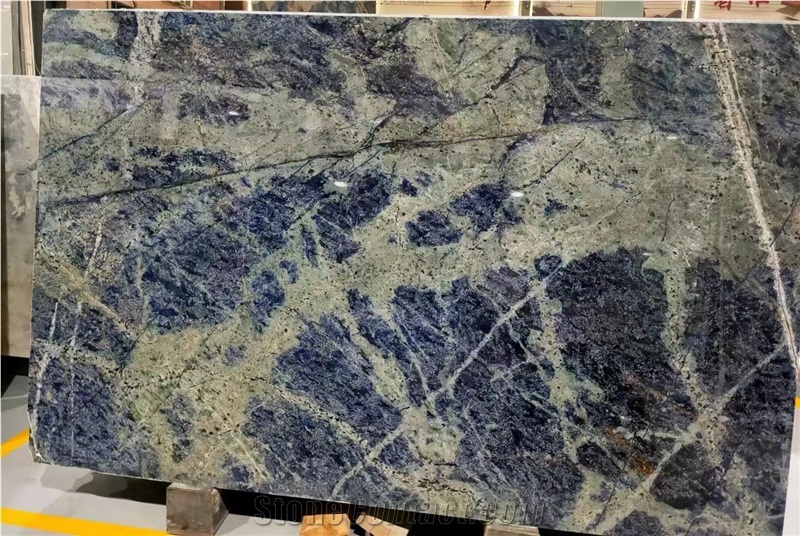Bolivian Blue Sodalite Stone Slab For Wall Floor Tiles