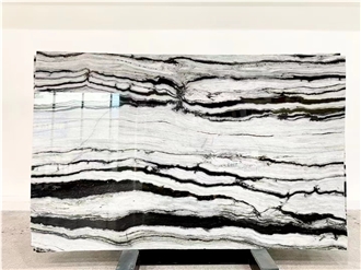 Bookmatch Panda White Marble For Floor Wall Tiles