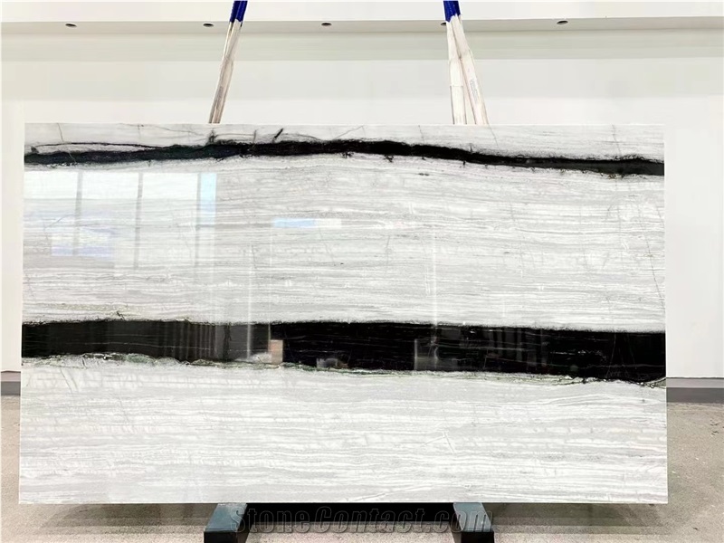Bookmatch Panda White Marble For Floor Wall Tiles