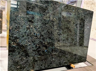 Luxury Blue Pearl Labrador Granite Slab For Wall Tiles