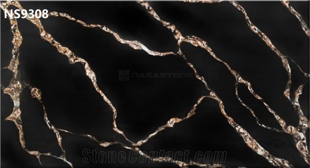 CALACATTA NS9308 BLACK GOLD Artificial Calacatta