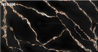CALACATTA NS9308 BLACK GOLD Artificial Calacatta