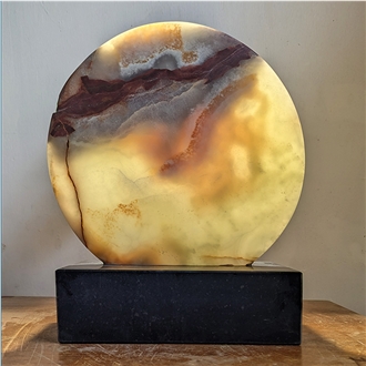 Honey Onyx Light Sculpture 3