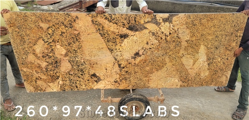 Alaska Gold Granite Long Slabs