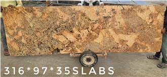 Alaska Gold Granite Long Slabs