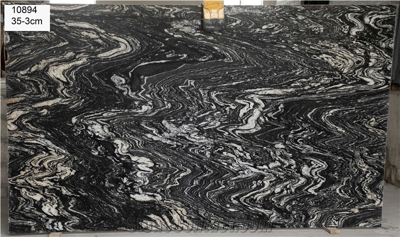 Sunset Black Granite Slabs Polished