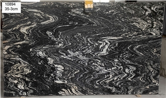 Sunset Black Granite Slabs Polished