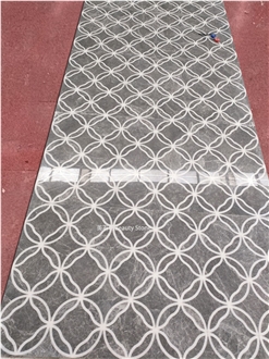 Carpet Panel Marble Waterjet Inlay Medallion