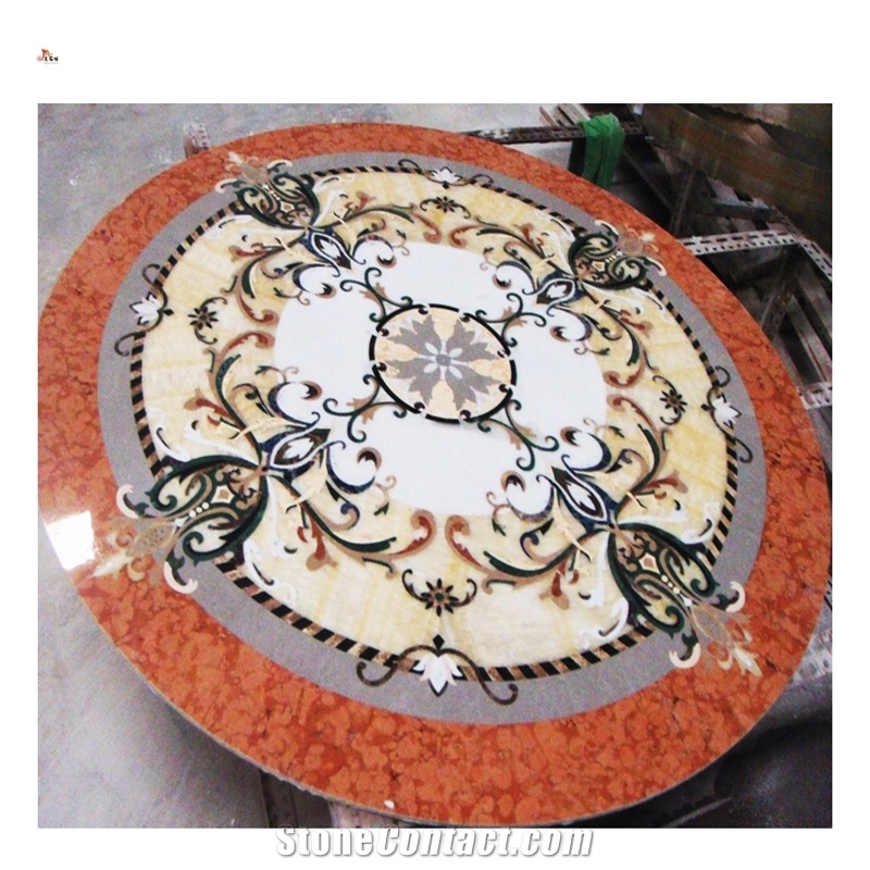 Classic Carpet Design Waterjet Medallions Inlay Pattern