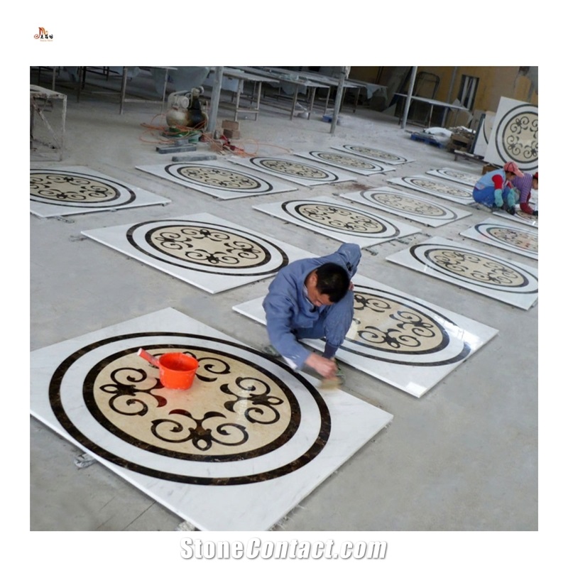 Complex And Stunning Waterjet Medallions Tiles