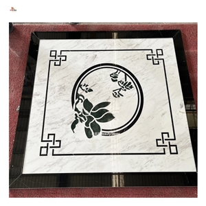 Elevator Small Waterjet Pattern Floor Square Medallions