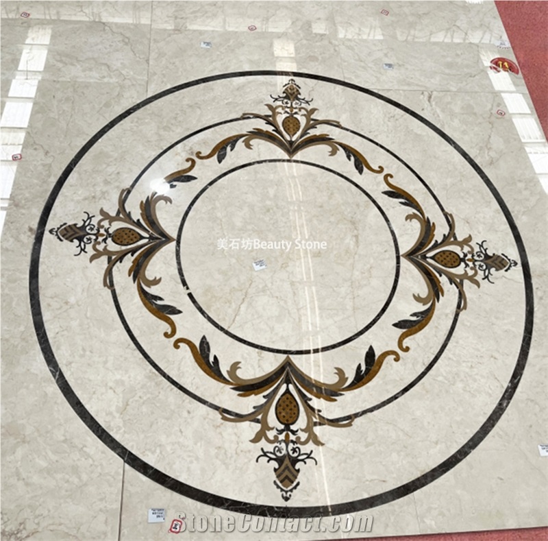 Floor Wall Pattern Marble Tiles Waterjet Medallions