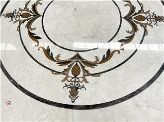Floor Wall Pattern Marble Tiles Waterjet Medallions