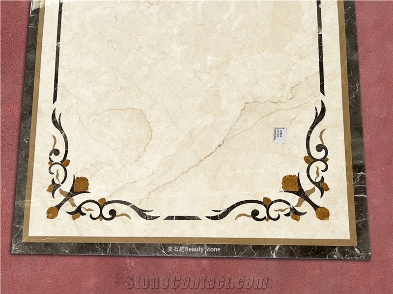 Floor Wall Pattern Marble Tiles Waterjet Medallions