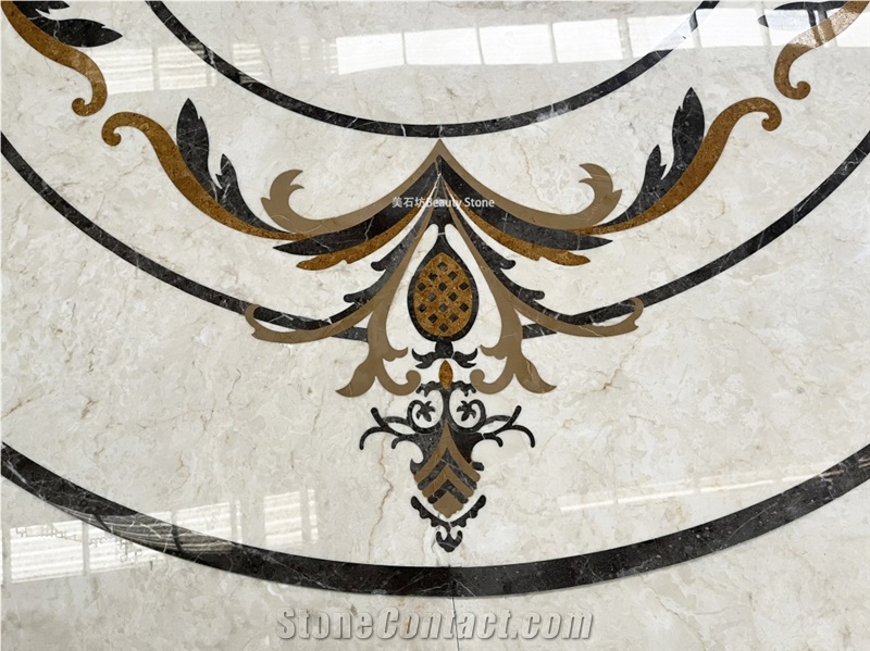 Floor Wall Pattern Marble Tiles Waterjet Medallions