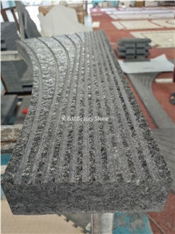 Grooved Grey Granite Kerbstone