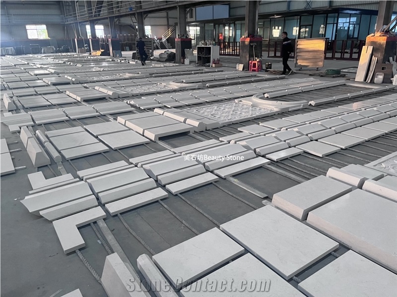 Limestone Outside Building Ornaments Carving Wall Panels