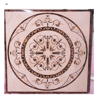 Luxury House Flooring Inlay Waterjet Medallions Pattern