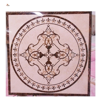 Luxury House Flooring Inlay Waterjet Medallions Pattern