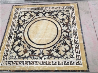 Marble Onyx Flooring Water Jet  Carpet Medallions