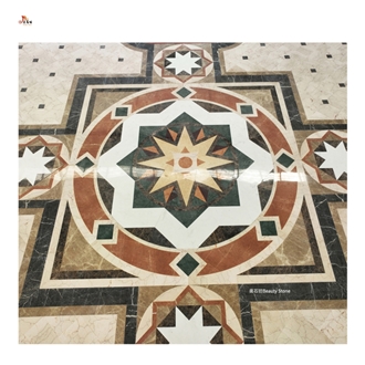 Marble Waterjet Medallions Polished Pattern Product