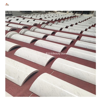 Natural Marble Carved Column Hollow
