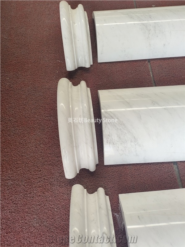 Natural Marble Carved Column Hollow