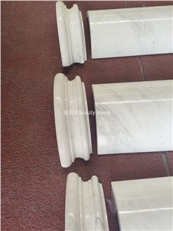 Natural Marble Carved Column Hollow
