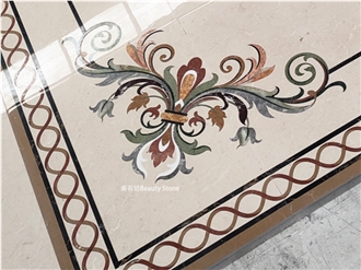 Private Villa House Waterjet Floor Medallions Pattern