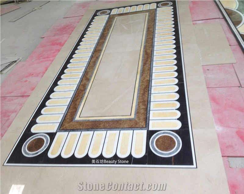 Regional Style Design Waterjet Pattern Medallions