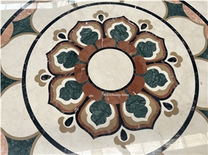 Small Flower Elevator Pattern Cloud Carpet Medallions