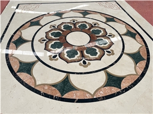 Small Flower Elevator Pattern Cloud Carpet Medallions