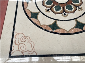 Small Flower Elevator Pattern Cloud Carpet Medallions