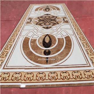 Special Waterjet Flooring Design Luxury Villa Medallions