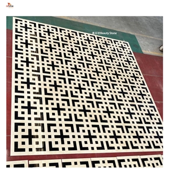 Square Tiles Marble Waterjet Pattern Inlay Medallion