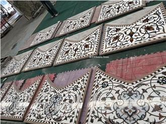 Very Luxury Complex Wall  Waterjet Pattern Medallions