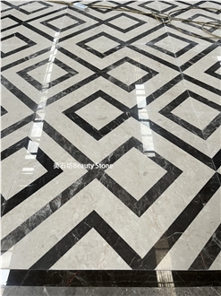 Water Jet Marble Pattern Tile For Hotel Inner Flooring