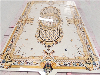 Water Jet Medallion Carpet Pattern For Villa House Decoration