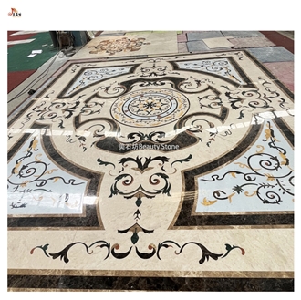 Waterjet Medallion Pattern For Decoration Floor Tile Inlay