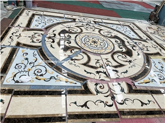 Waterjet Medallion Pattern For Decoration Floor Tile Inlay