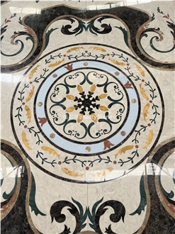 Waterjet Medallion Pattern For Decoration Floor Tile Inlay