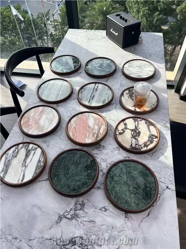 Calacatta Viola Marble Serving Plates