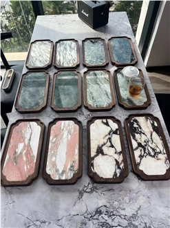 Calacatta Viola Marble Serving Plates