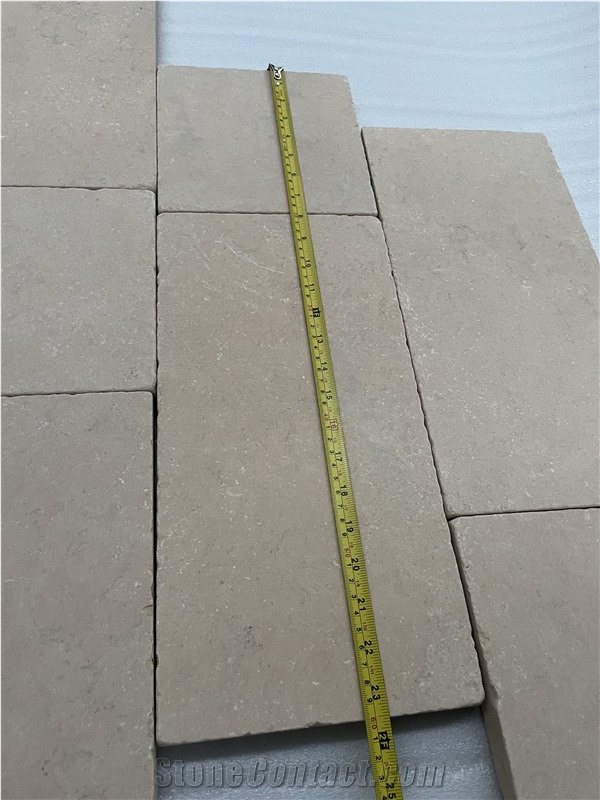 New Antique Beige Limestone French Pattern Pavement Setts