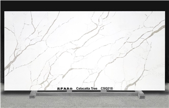 Calacatta Tree CSQ218 Quartz Slabs Calacatta Tree CSQ218 Quartz Slabs