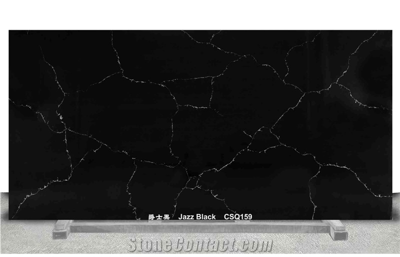 Jazz Black Quartz Slabs