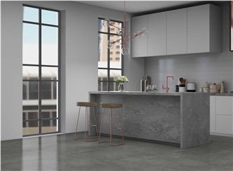 Jett Graphite Quartz Slabs